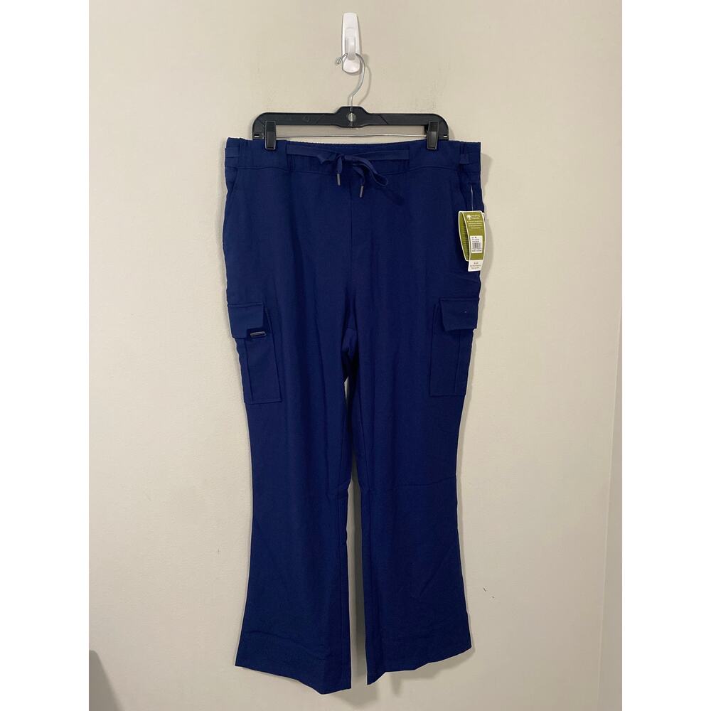 NWT Healing Hands Blair Mid Rise Drawstring Flare Scrub Pants, Size XL